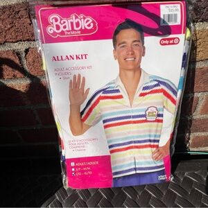 Barbie the Movie Men's Allan Halloween Costume Shirt Adult Large/XL